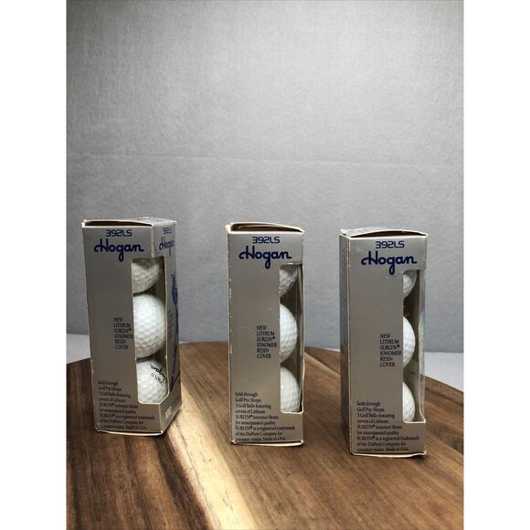 Vintage Ben Hogan 3 Sets Of 3-9 Balls Total 392LS Golf Balls NEW 100 Compression - Picture 4 of 6